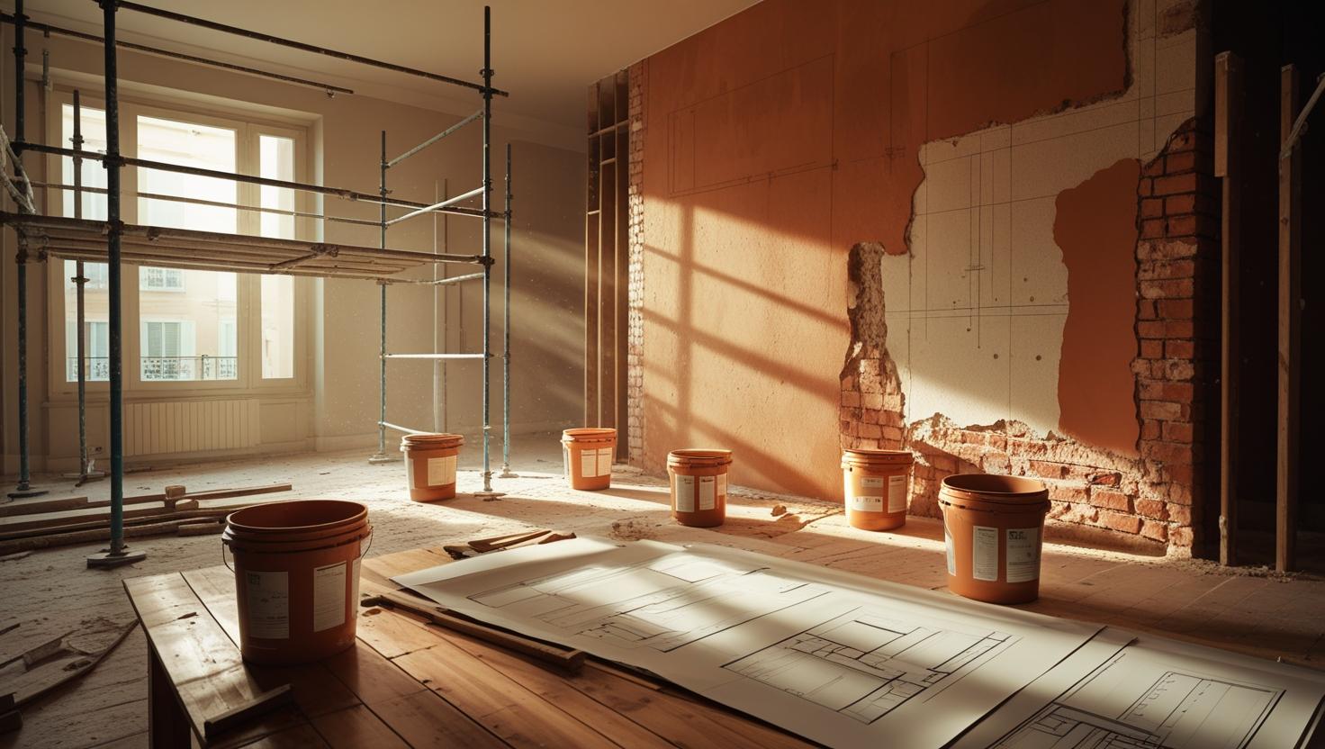 interior renovation related to building amnesty and real estate purchase in Italy