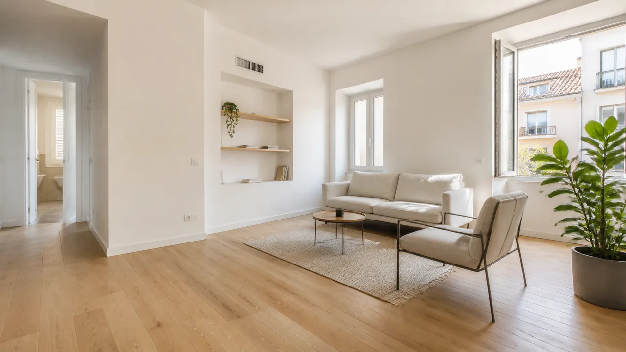 Interno luminoso di un appartamento, la singola unita immobiliare oggetto della compravendita — fascicolo del fabbricato