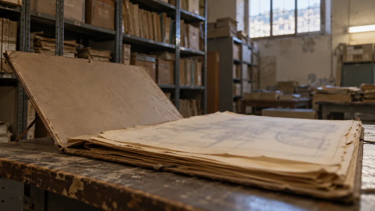 Progetti edilizi d'archivio consultati per una pratica di sanatoria